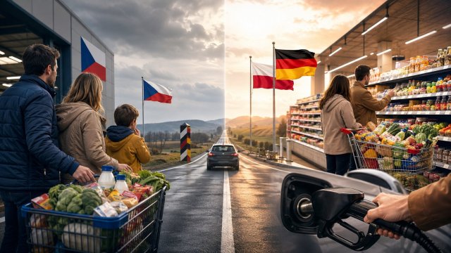 Vyplatí se Čechům jezdit na nákupy do Polska nebo Německa?