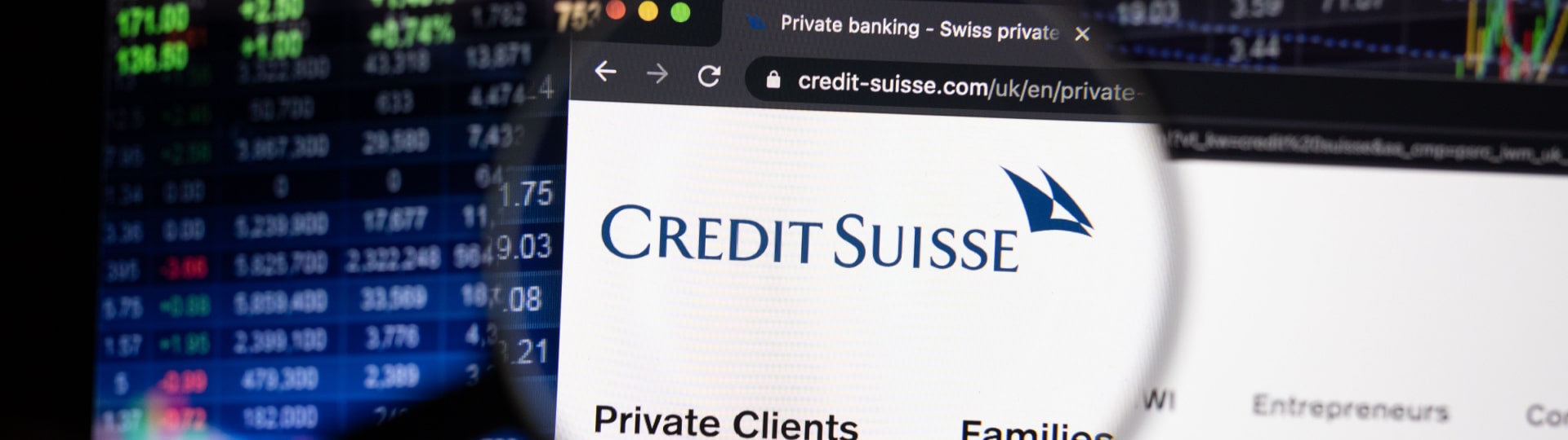 Švýcarská banka Credit Suisse zjistila závažné nedostatky ve výkazech